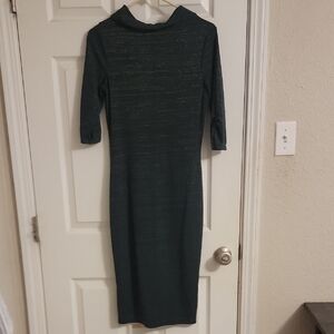 Unique Vintage Dark Green Long Sleeve Dress